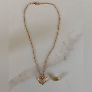 Heart pendant gold vermeil necklace